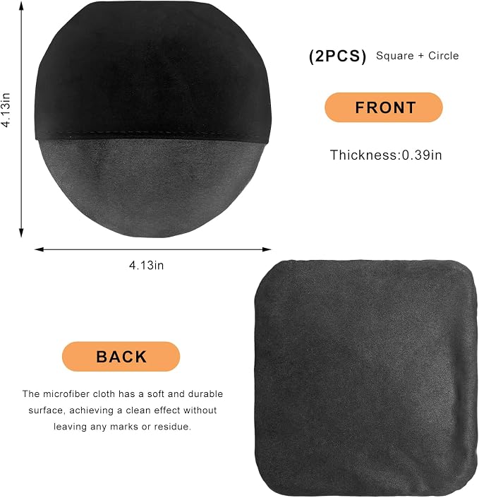 2 PCS Car Screen Cleaner, Square Microfiber Cloth Non-Scratch Auto Touchscreen - Image 2