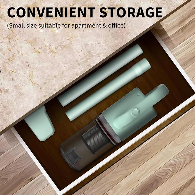 Cordless Vacuum Cleaner, Handheld Stick Mini Lightweight 2-in-1 Vacuum - Image 2
