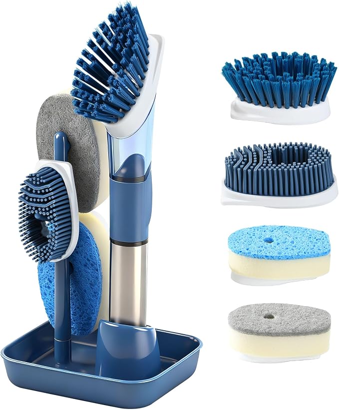Soap Dispensing Scrub Brush by FancyHomeFancyLife