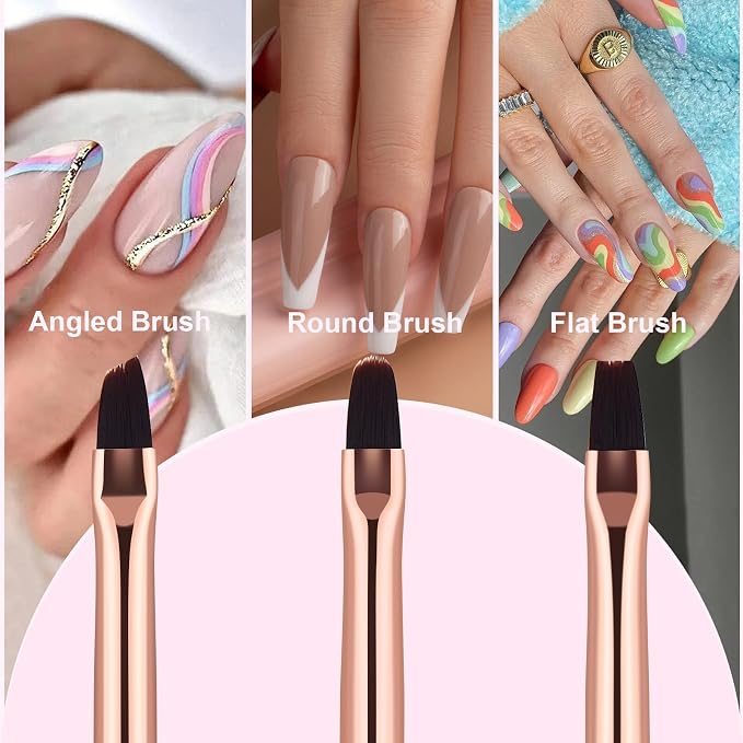 Nail Art Clean Up Brushes - Image 5