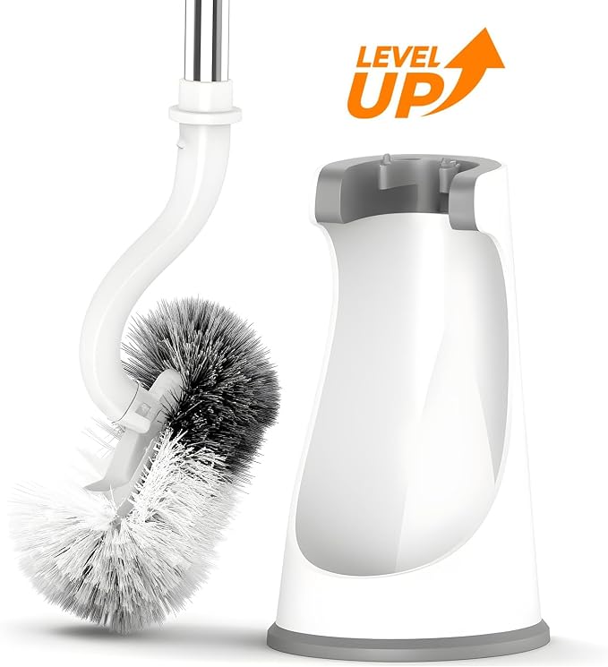 Lefree Toilet Brush and Holder Set, Bathroom Cleaner Brush Set, Curved Design - Image 7