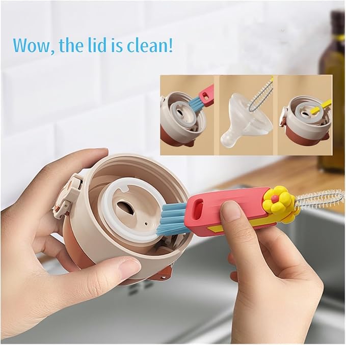 3 in 1 Cup Lid & Crevice Cleaning Brush - Image 3