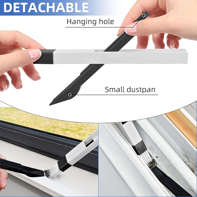 7Pcs Crevice Cleaning Brush, Home Kitchen Bathroom Window Faucets - Image 4