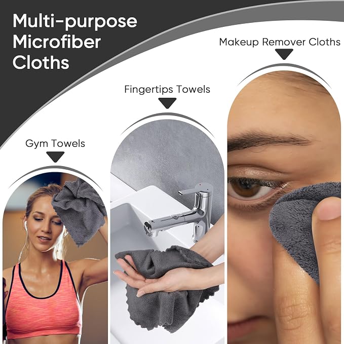Orighty Makeup Remover Cloths, Soft & Washable Coral Fleece Microfiber - Image 5
