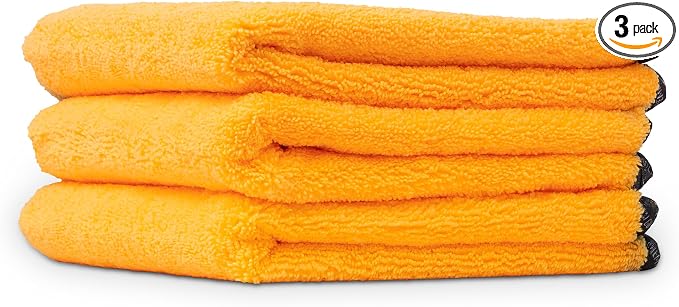Chemical Guys Automotive Microfiber Drying Chamois Gold 3 Pack Extra Absorbent by ChemicalGuys