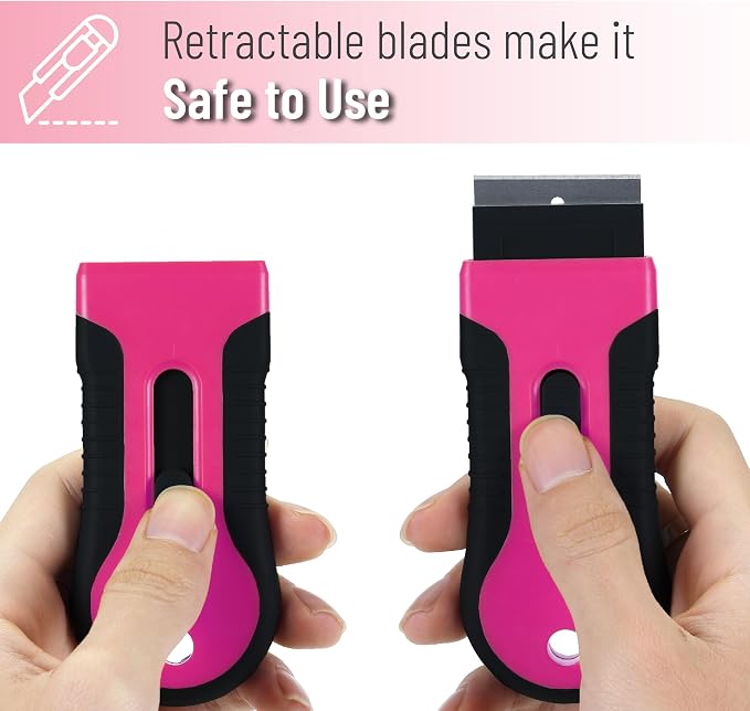Bates- Razor Blade Scraper Tool, 2 Pack, 30 Extra Stainless Steel Blades - Image 7