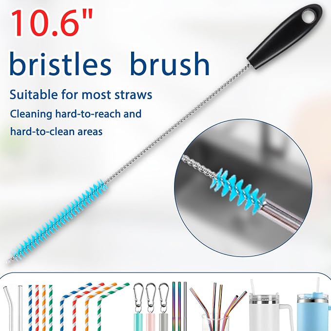 Water Bottle Cleaner Brush，Bottle Brush Tube Cleaning Lab Set - Image 4