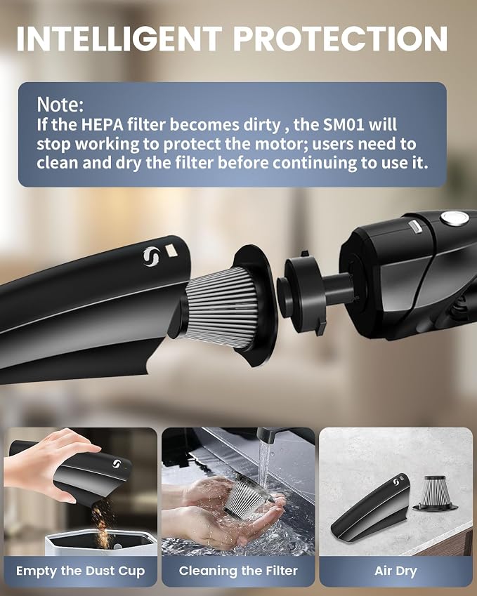 Handheld Vacuum Cordless Mini Car Vacuum Cleaner Portable and Rechargeable - Image 7