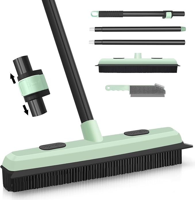 Upgraded Rubber Broom Pet Hair Remover by DALIPER