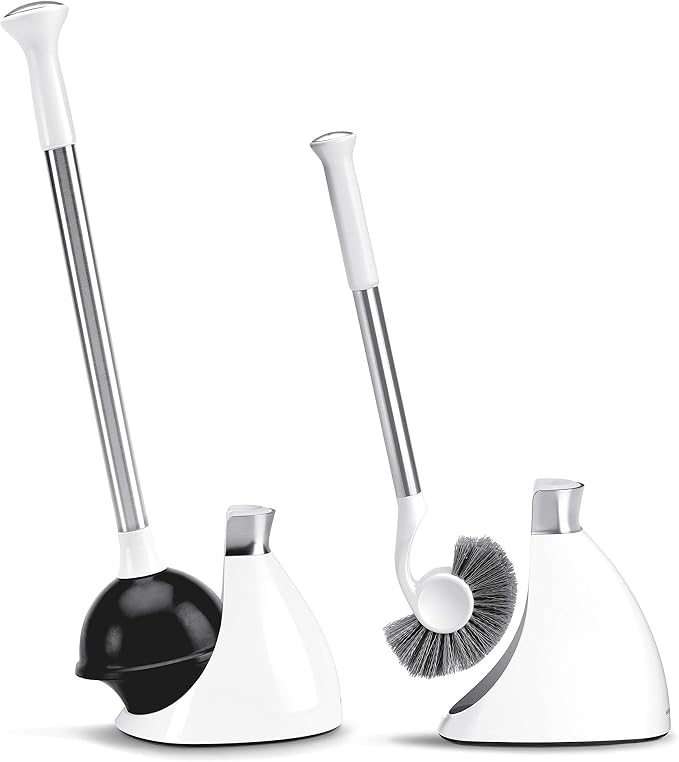 simplehuman Plunger and Toilet Brush Bundle by Simplehuman