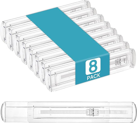 Vtopmart 8 Pack Shallow Drawer Dividers, 2.36" High 12.67"-21.14" Adjustable by Vtopmart