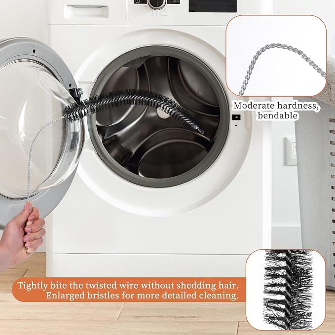 Cleaning Brush for Radiator, Dryer Lint Brush Radiator Duster Brushes Vent - Image 4
