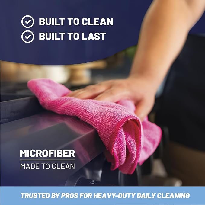 Microfiber Cleaning Wholesale Cloths | Size 12" x 12"| All Purpose Microfiber - Image 4