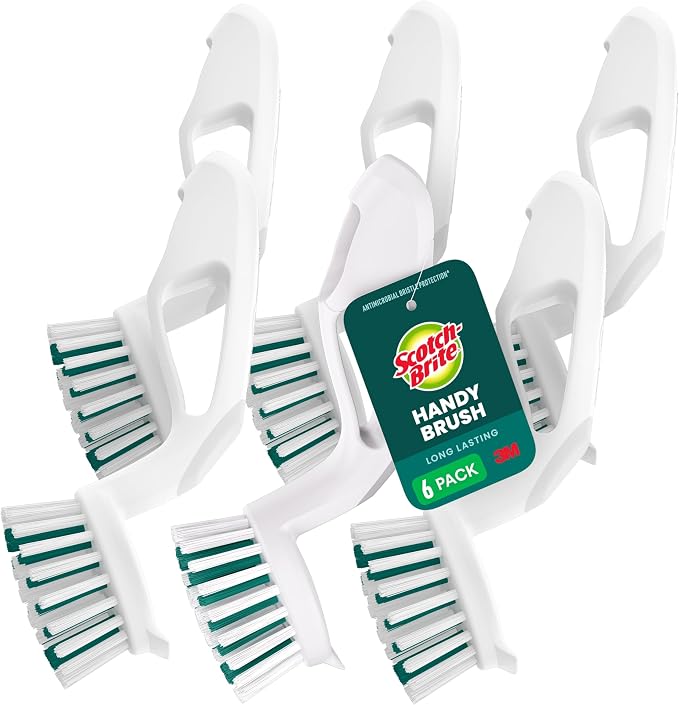 Scotch-Brite Little Handy Scrubber Brush, 6 Dish Brushes, Dish Brush by Scotch-Brite