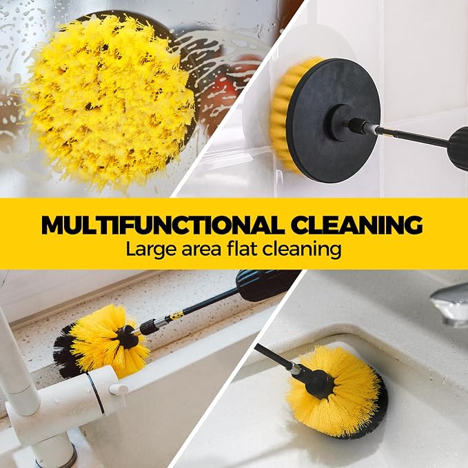 Holikme 8 Piece Drill Brush Attachments Set, Power Scrubber Brush - Image 3