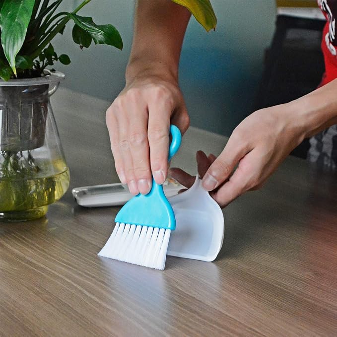 Saim Mini Dustpan and Brush Set, Kids Hand Broom and Dust Pan - Image 4