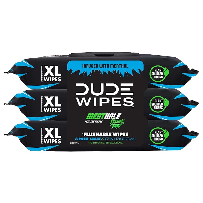 DUDE Wipes MentHOLE XXtreme Flushable Wipes by DudeWipes