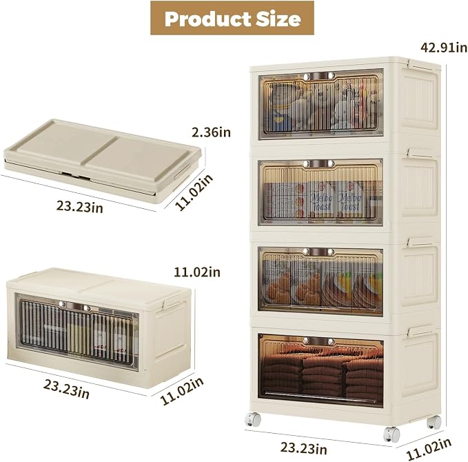 4 Tier - 48QT Storage Bins - Image 2