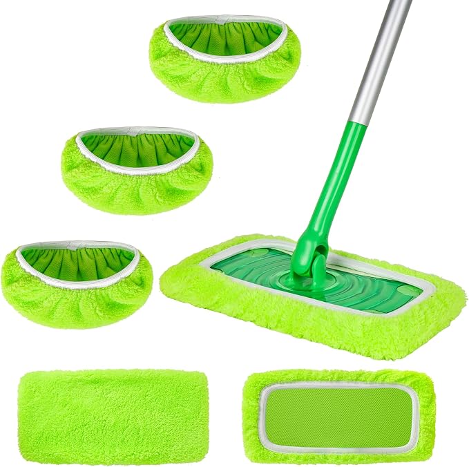 3 Pack Reusable Microfiber Mop Pads by ZHAYAO