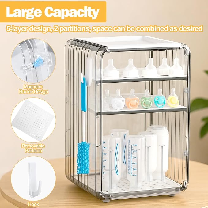 XANGNIER Baby Bottle Organizer, - Image 5