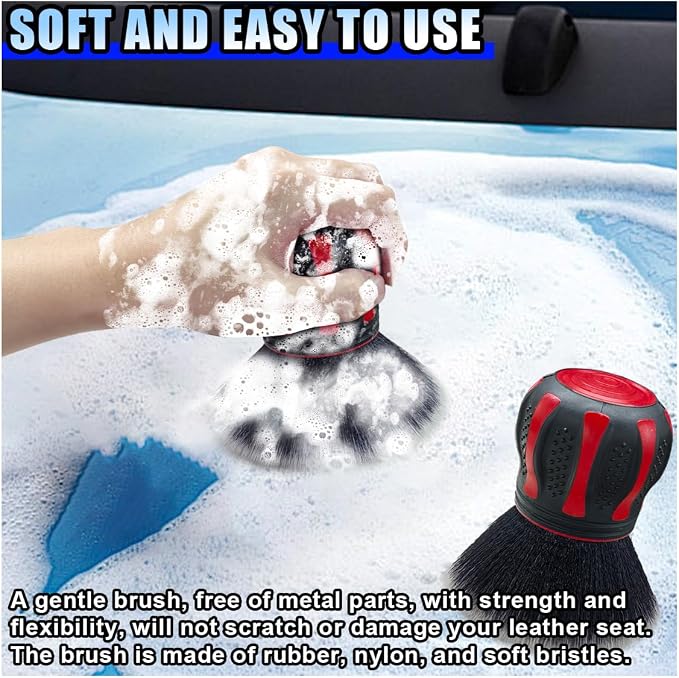 Car Detailing Brush, Ultra Soft Bristles XL Synthetic Brush, Auto Interior - Image 3