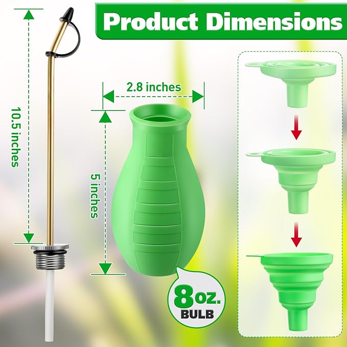 Diatomaceous Earth Powder Duster, 8OZ Garden Powder Applicator Dispenser - Image 2