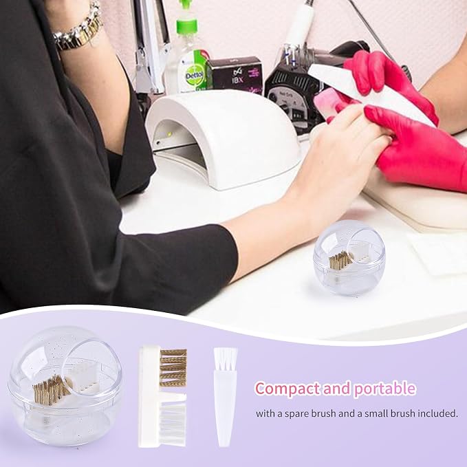 Nail Drill Bits Cleaner Brush Case Accessories, Nail Art Cleaner Tool Case - Image 6