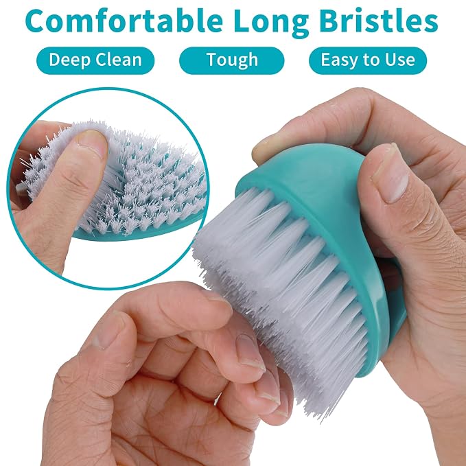 Cobee 2 Pack Hand Nail Brush for Cleaning Fingernails Durable Stiff Bristles - Image 6