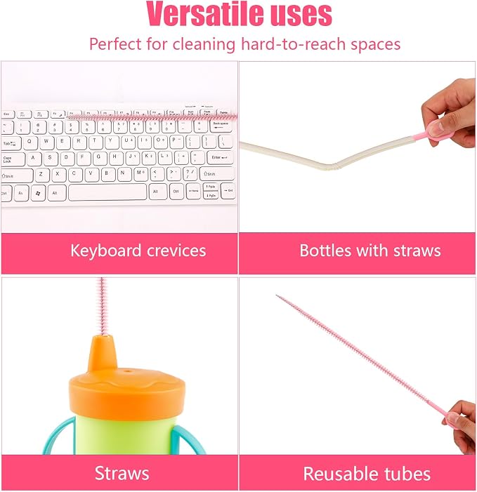6pcs Straw Cleaner Brushes for Stanley, 31.5cm/12.4in Extra Long Full Bristles - Image 7