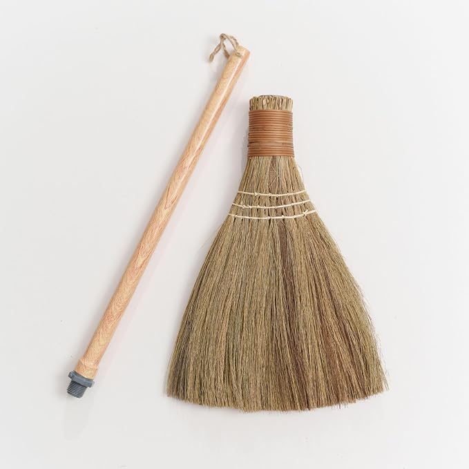 BMart Home Small Natural Whisk Sweeping Hand Handle Broom - Image 4