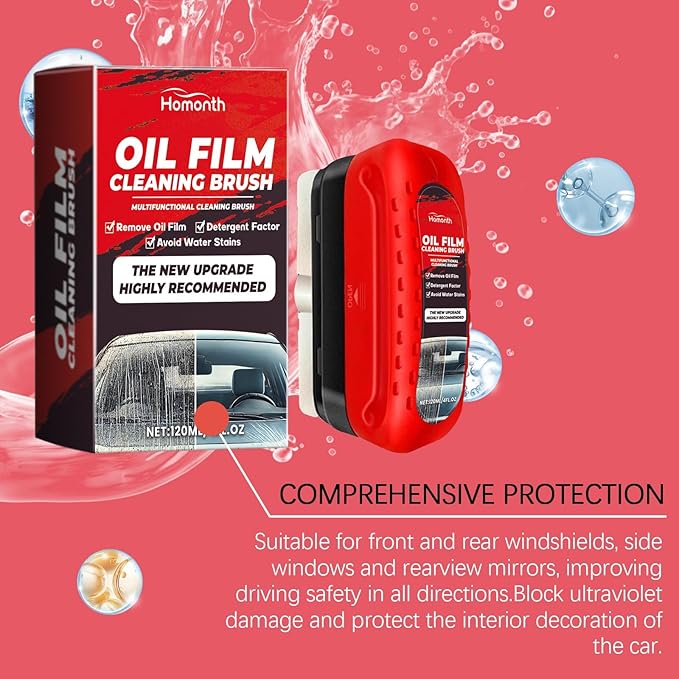 2pack Automotive Oil Film Cleaning Brush New Glass Coating - Image 3