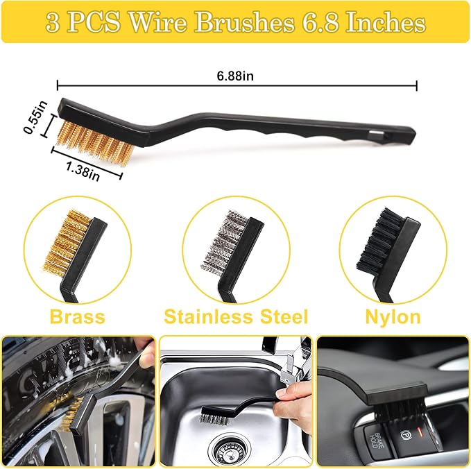 TTRCB 27Pcs Car Detailing Kit, Car Detailing Brush Set, Auto Detailing Drill - Image 5