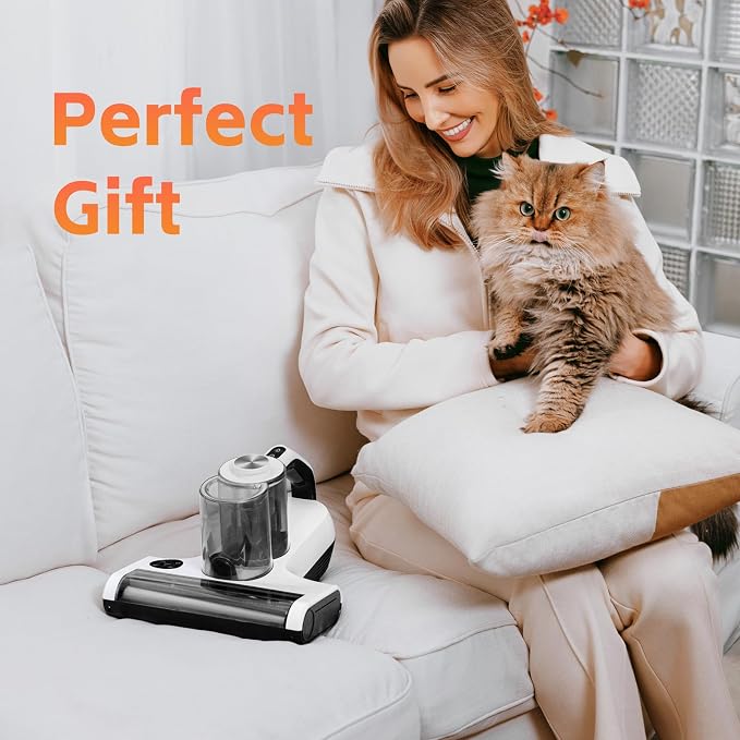 Dibea Handheld Mattress Vacuum, Upholstery Bed Vacuum Cleaner Machine, 18KPa - Image 7