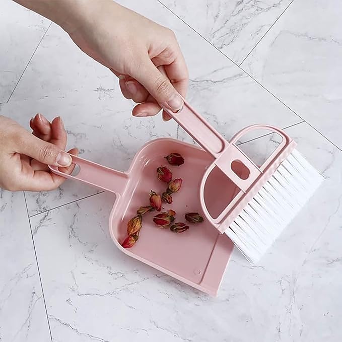Mini Dustpan and Brush Set, Household Lightweight Portable Dust Pan - Image 3