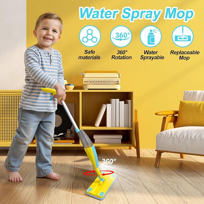 Spray Mop Kids Montessori Love Toy Set - Image 5