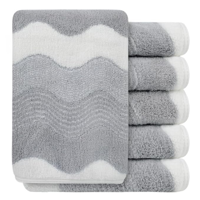 SINLAND Absorbent Coral Velvet Washcloth Ultra Soft Microfiber Face Towels 12 x by SINLAND