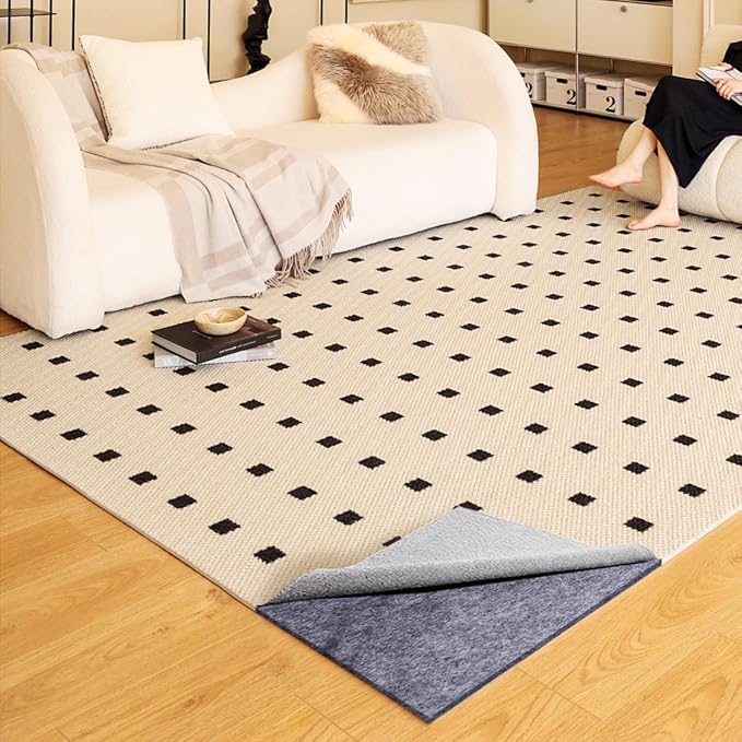 Extra Large Area Rug Cushioned Carpet Pad, 6x9 Ft, Thick Felt Pad - Image 6