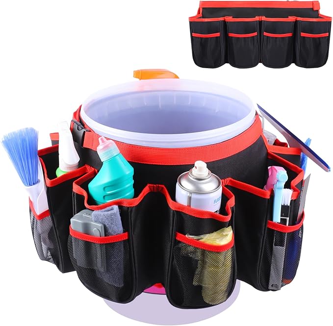 Portable Bucket Cleaning Tool Organizer, 5 Gallon Bucket Holder Cleaning by LOTCAIN
