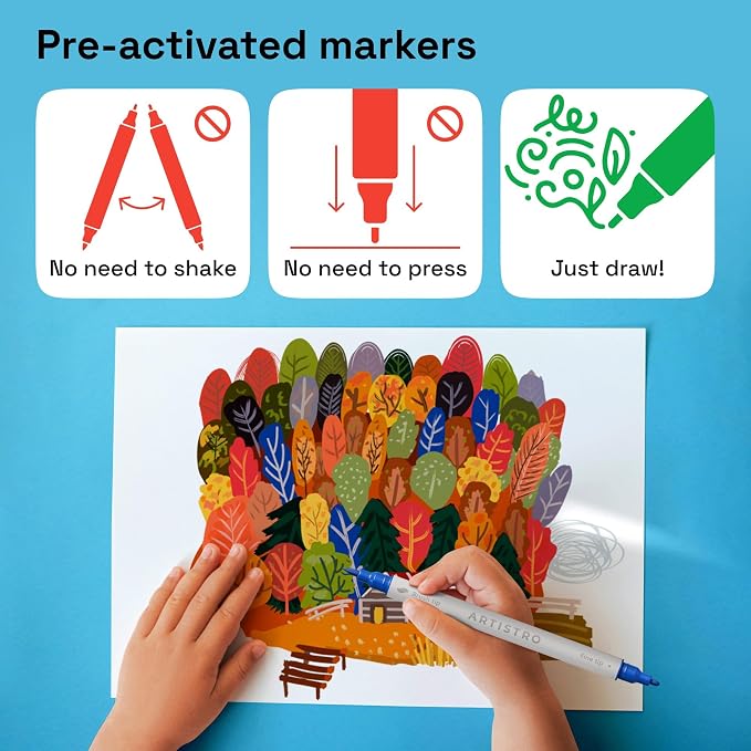 ARTISTRO 120 Acrylic Paint Markers - Image 6