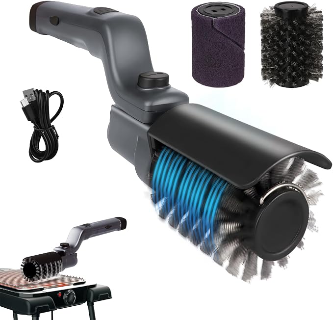 Upgraded Electric Grill Brush, Cordless Rechargeable Grill Cleaning Brush by Unknown