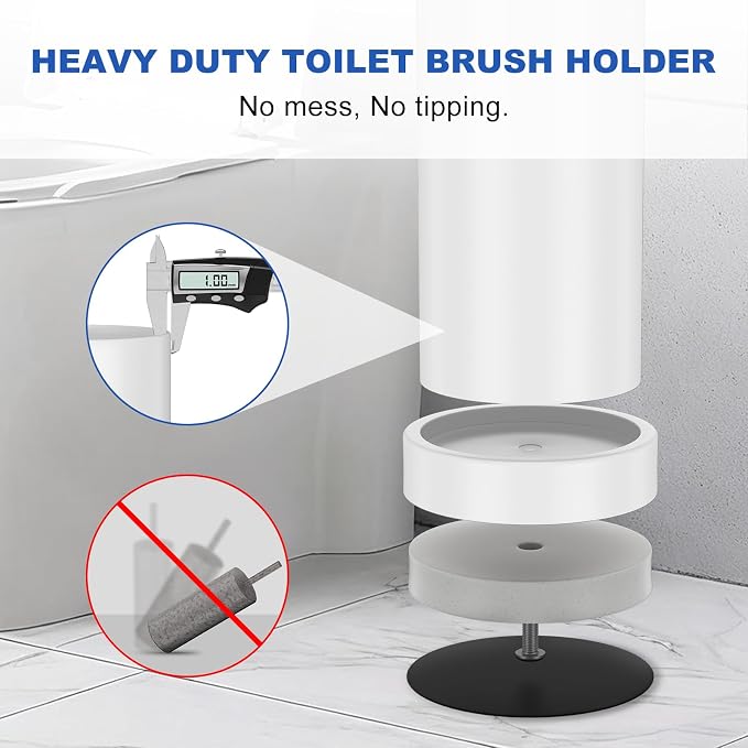 Toilet Brush and Holder Set: 304 Stainless Steel - Image 6
