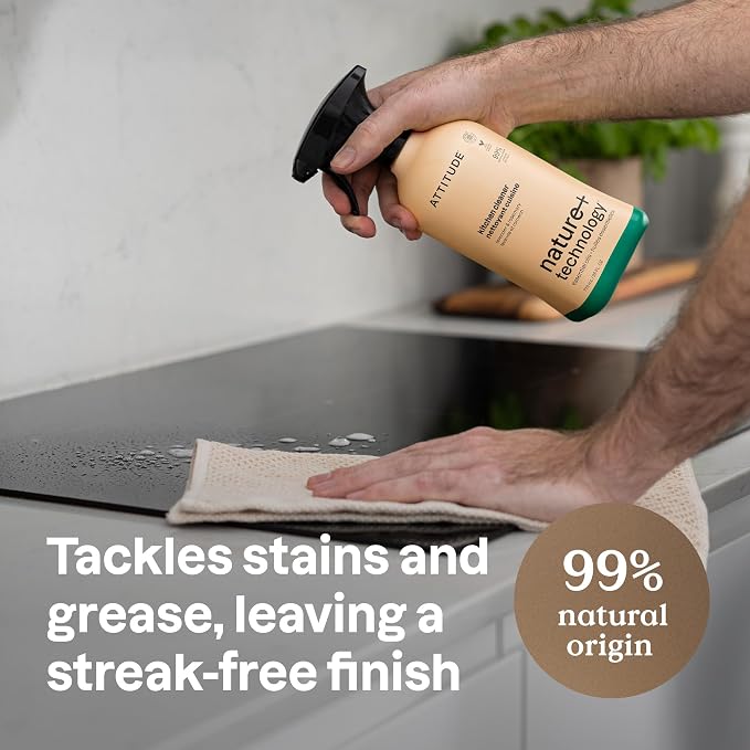 ATTITUDE Kitchen Cleaner Spray, Natural Origin Ingredients, EWG Verified - Image 2