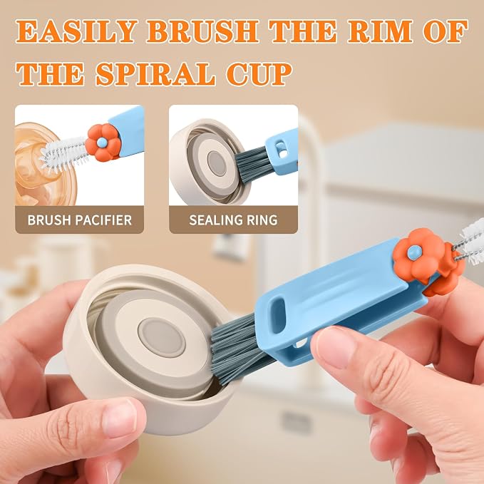 3 in 1 Cup Lid Gap Cleaning Brush Set, Mutipurpose Portable Cup Lid Gap Cleaner - Image 6