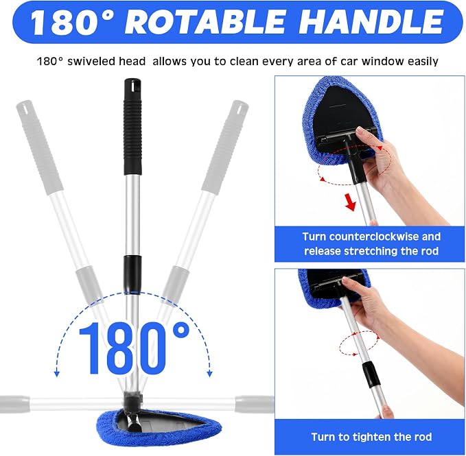8 Pcs Car Windshield Cleaner Tool Kit - Image 2