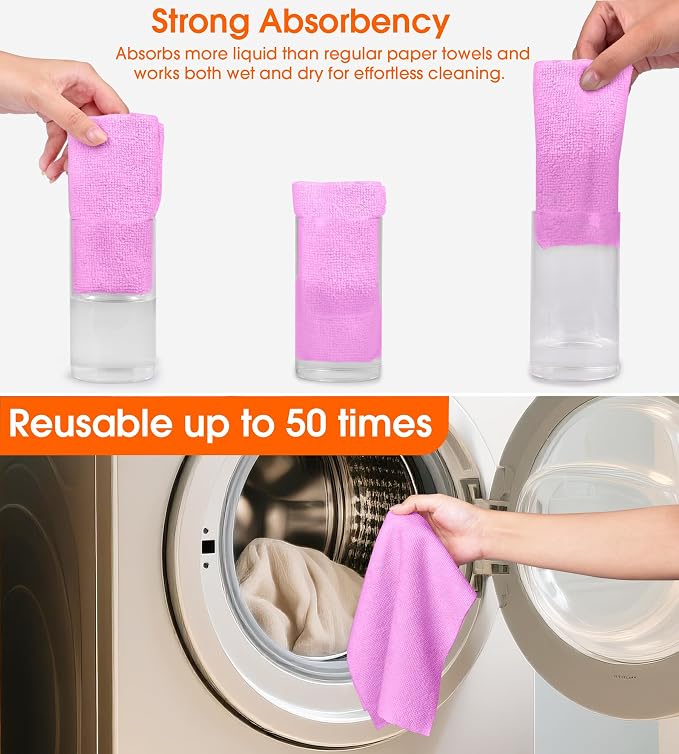 Microfiber Cleaning Cloth Roll - Image 5