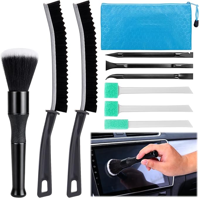 XANGNIER Car Detailing Kit Interior, Car Cleaning Interior Cleaner Brush Kit by XANGNIER