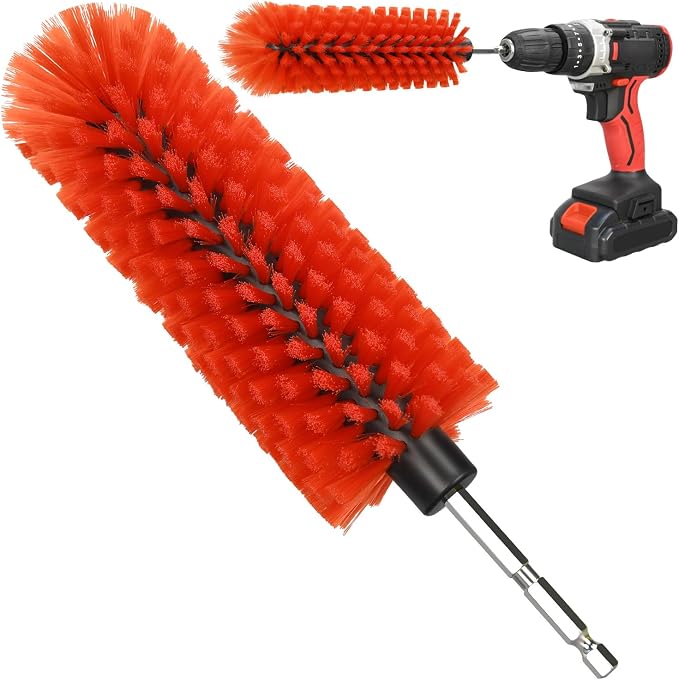Drill Brush for Car Wheel and Bottle, Highly Dense and Durable Car Cleaning by DkOvn