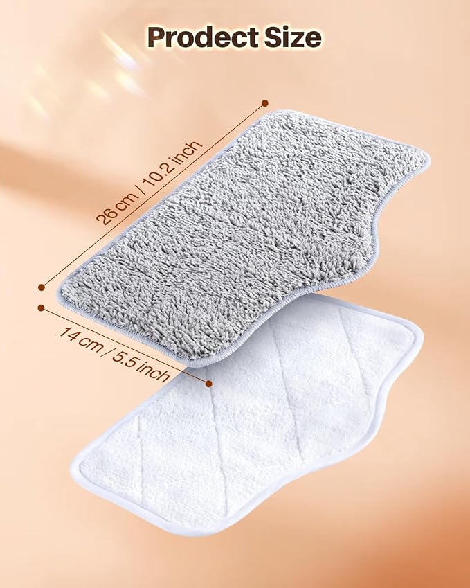 ScrubWiz Steam Mop Pads with Washable and Reusable, 6 Pack Replacement - Image 6