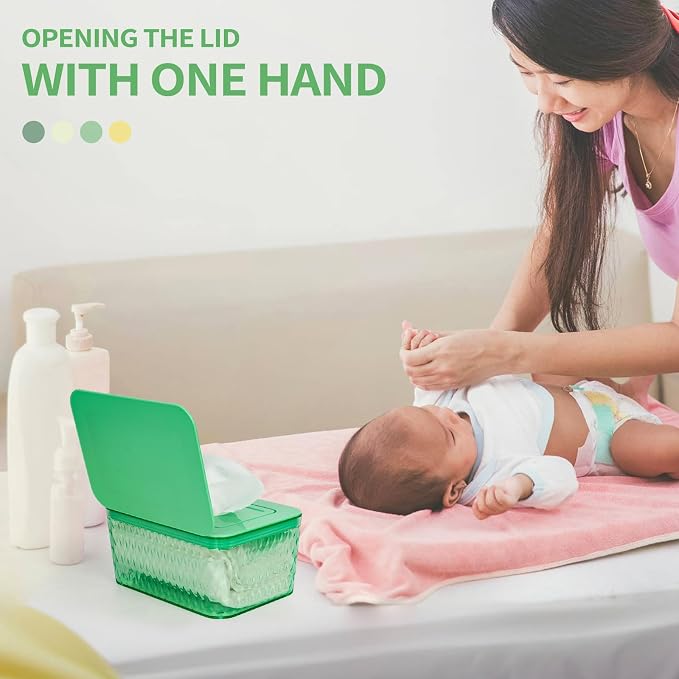 Wipes Dispenser, One-Handed Operation Wipe Holder - Image 4