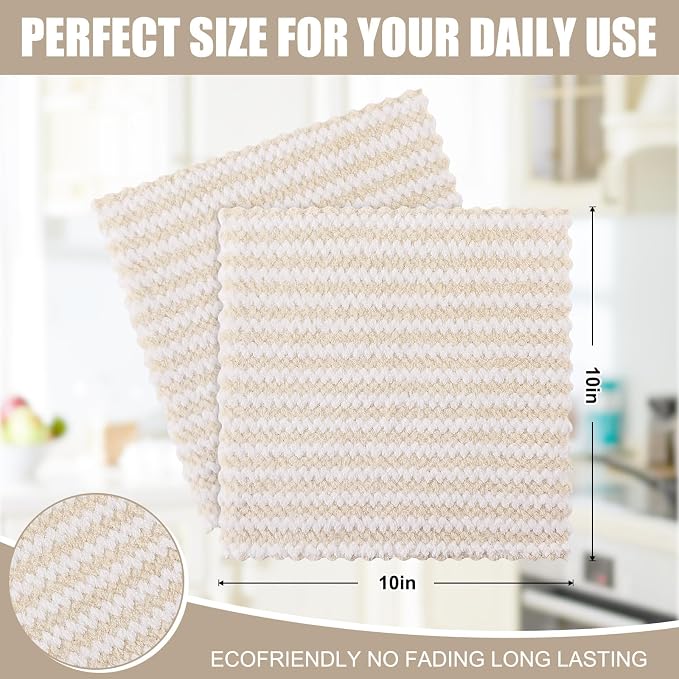 Homaxy 18 Pack Kitchen Dish Cloths, Ultra Soft and Absorbent Dish Towels - Image 5